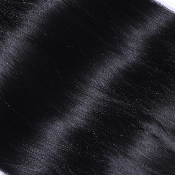 100% human natural color straight  hair weft hair extension  XS003